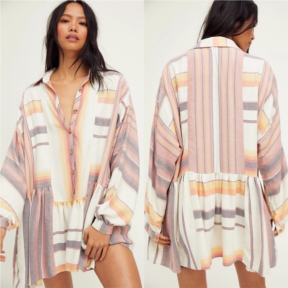 Free People Dresses & Skirts - Free People Sunset Shirt dress